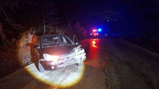 Bilecikte kontrolden çıkan otomobil ağaca çarptı: 1 yaralı
