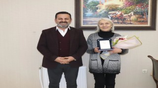 Bilecikte şehit yakını personele veda yemeği