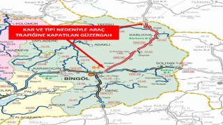 Bingöl-Erzurum karayolu trafiğe kapatıldı