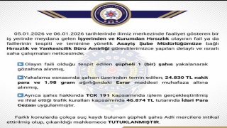 Bingölde hırsızlık yapan şüpheli tutuklandı