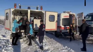 Bingölde UMKE ekipleri zorlu kış şartlarında hastaya umut oldu