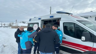 Bingölde UMKEden zorlu kış şartlarında hayat kurtaran müdahale