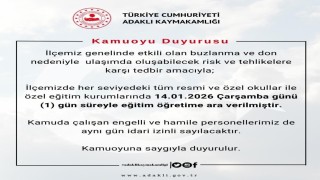 Bingölün 3 ilçesinde eğitime 1 gün ara verildi