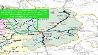 Bingölün çevre illere tır trafiği açıldı