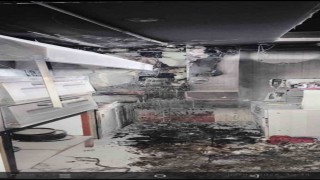 Bitliste bir iş yerinde yangın çıktı