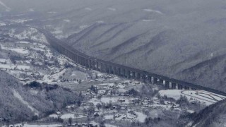Bolu Dağında kartpostallık kar manzarası