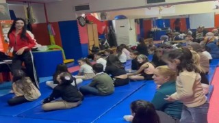 Burhaniyede anne ve çocukları sporda buluştu