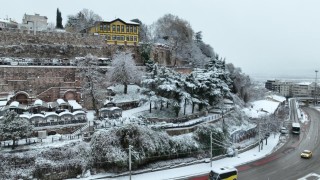 Bursa yeni yıla karla uyandı...Beyaz güzellik havadan böyle görüntülendi