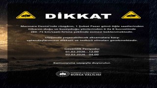 Bursada saatteki hızı 75 kilometreye ulaşan fırtına bekleniyor