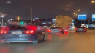 Bursada tehlikeli taşımacılık kamerada