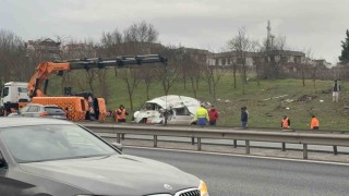 Büyükçekmece TEM Otoyolunda kaza: 5 yaralı