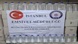 Büyükçekmecede sahte alkol operasyonu