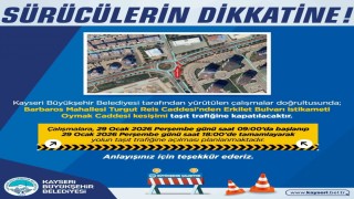 Büyükşehirden sürücülere ‘yol çalışması uyarısı