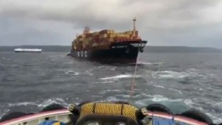 Çanakkale Boğazında konteyner gemisi makine arızası yaptı