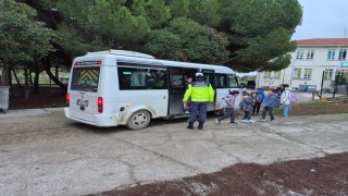 Çanakkalede okul servislerine denetim