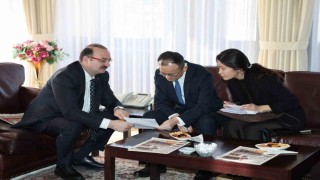 Çin Halk Cumhuriyeti Ankara Büyükelçisi Jiang Xuebin Atatürk Üniversitesinde