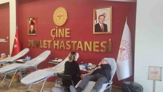 Çine Devlet Hastanesinde kan bağışına dikkat çektiler