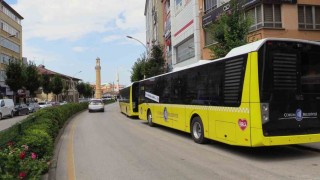 Çorumda halk otobüsleri 1 yılda 4 milyon kilometre yol katetti