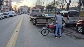 Çorumda motosiklet yaşlı kadına çarptı: 2 yaralı
