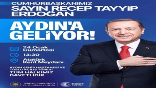 Cumhurbaşkanı Erdoğan Aydına geliyor