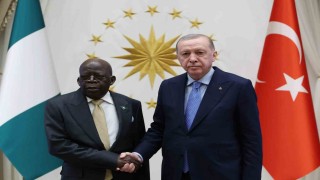 Cumhurbaşkanı Erdoğan, Nijerya Cumhurbaşkanı Tinubu ve beraberindeki heyetle bir araya geldi