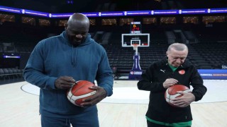 Cumhurbaşkanı Erdoğan, Shaquille ONeal ile bir araya geldi