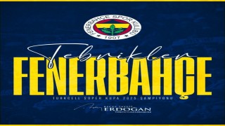 Cumhurbaşkanı Erdoğandan Süper Kupayı kazanan Fenerbahçeye tebrik