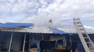 Dörtyolda çatı yangını