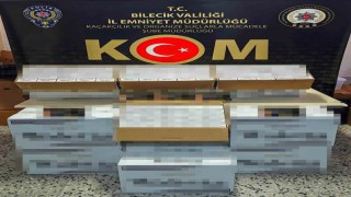 Durdurulan araçta 100 bin adet boş makaron ele geçirildi