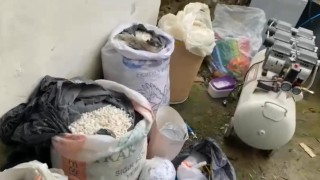 Edirnede evini uyuşturucu imalathanesine çevirmiş: Operasyonda 117 kilo uyuşturucu ele geçirildi