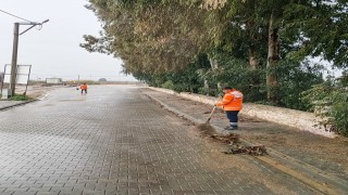 Efeler Belediyesinde yağmur mesaisi