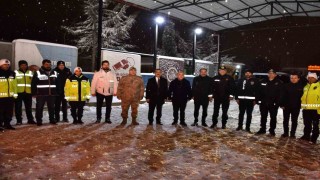 Elazığ protokolü, görevi başındaki güvenlik güçleriyle bir araya geldi