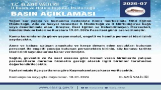 Elazığda rehabilitasyon ve bakımevi kurslarına kar tatili