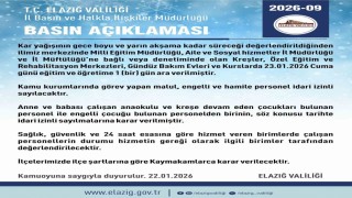 Elazığda rehabilitasyon ve bakımevi kurslarına kar tatili