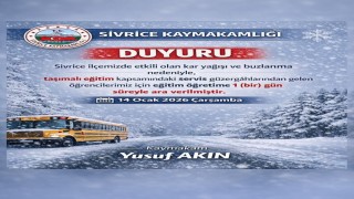 Elazığın iki ilçesinde taşımalı eğitime ara verildi