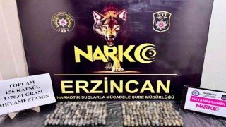 Erzincanda 1 kilo 276 gram metamfetamin ele geçirildi
