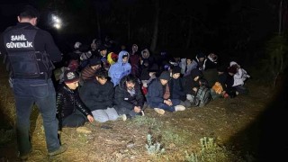 Fethiyede 24ü çocuk 58 düzensiz göçmen yakalandı
