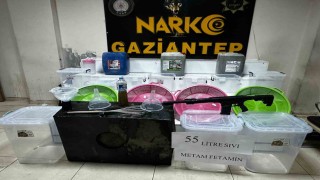 Gaziantepte 55 litre sıvı metamfetamin ele geçirildi, 3 şahıs tutuklandı