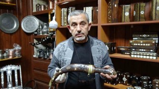 Gaziantepte antika silahlar sedef kakma sanatıyla süsleniyor