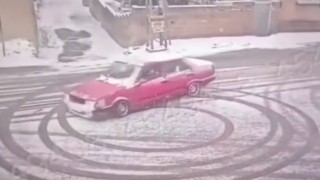 Gaziantepte drift yaparak tehlike saçan sürücü ve araç sahibine ceza