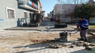 Germencikte sokaklar yenileniyor