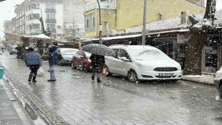 Gördeste kar yağışı etkili oldu