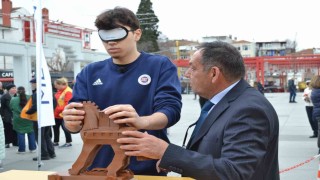 Görme engelliler için Bakırköyde Empati Parkuru kuruldu