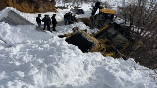 Hizanda karla mücadele sırasında kaza