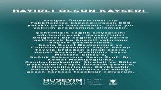 Hüseyin Okandan: 800 yataklı yeni hastanemiz hayırlı olsun