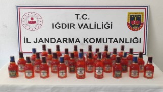 Iğdırda 40 litre kaçak viski ele geçirildi