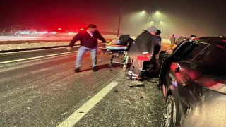Iğdırda trafik kazası: 1 yaralı