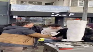 İnegölde döner ustasından kardan döner ikramı