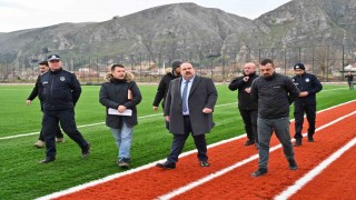 İnönüde spor kompleksi hızla yükseliyor