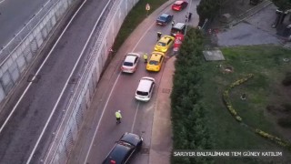 İstanbulda dron destekli trafik uygulaması